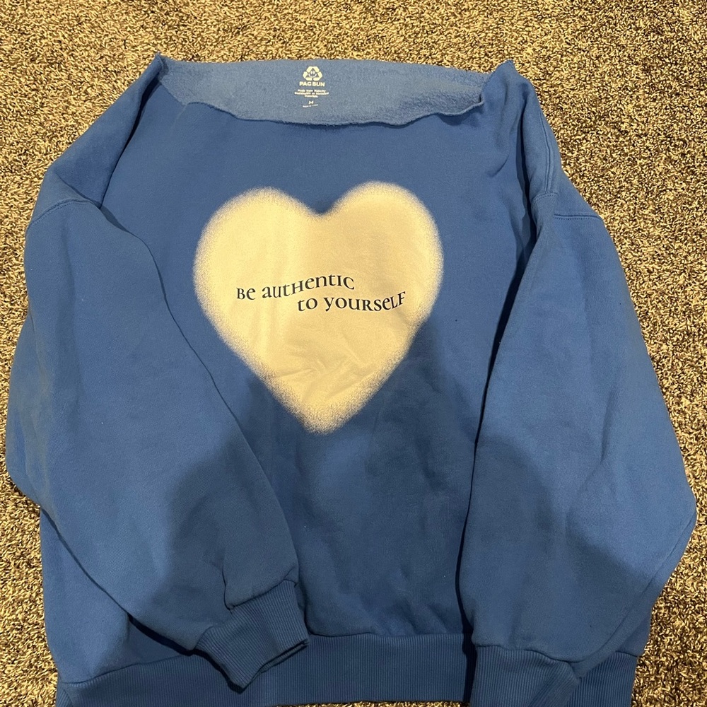Blue and White Pacsun sweatshirt